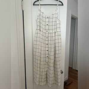 notPERFECTLINEN Sarah button down slip linen dress